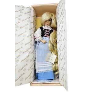 1991 Edwin Knowles Diana Effner Porcelain Doll Rapunzel Fairy Tell Heronie